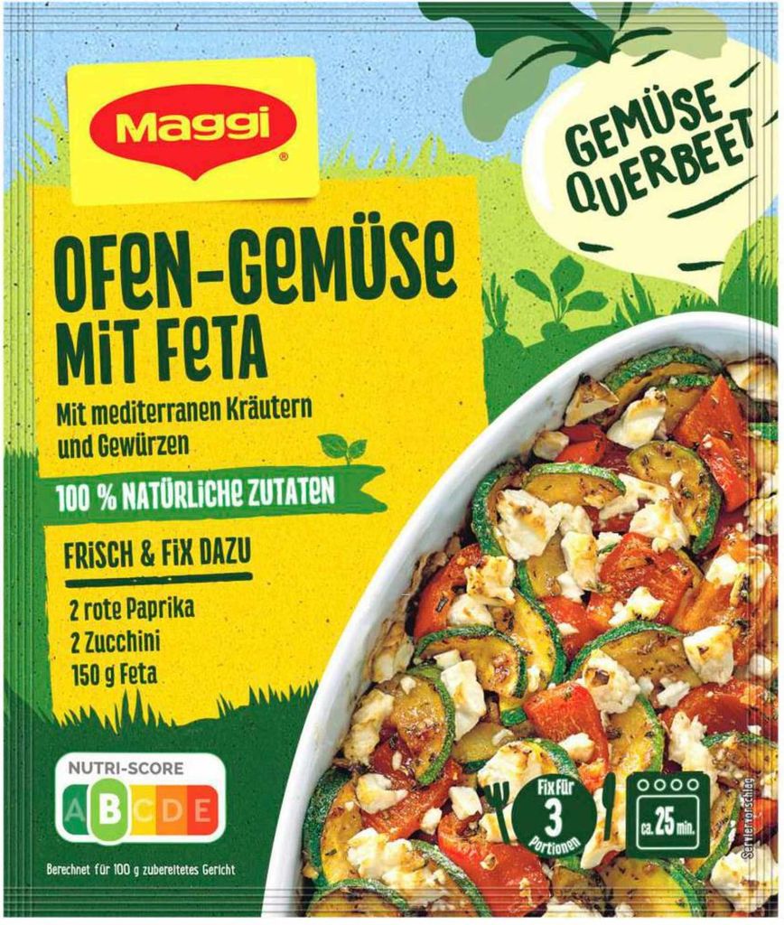 Maggi Fix Gemüse Querbeet per verdure da forno con feta Immagine del prodotto 
