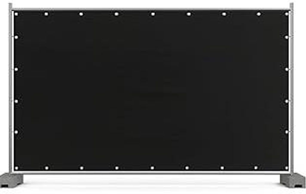 EraGreen Bauzaunplane 176 x 341 cm – schwarz - Sichtschutz-Plane & Abdeckplane für Bauzaun – wasserdicht, reißfest & langlebig aus 160 g/m² ...