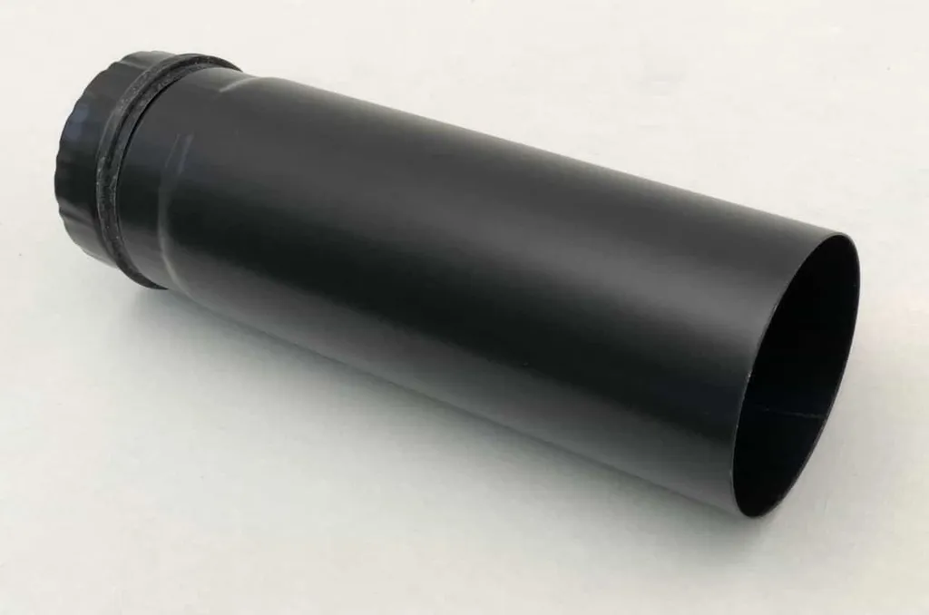 Tubo Stufa Pellet 80mm Grigio Ghisa Smaltato 25cm | Tenuta Viton