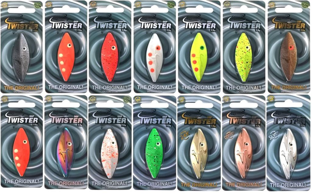 OGP Twister 7,5g Blinker - Forellenblinker, Farbe:Brown Glow Pellet