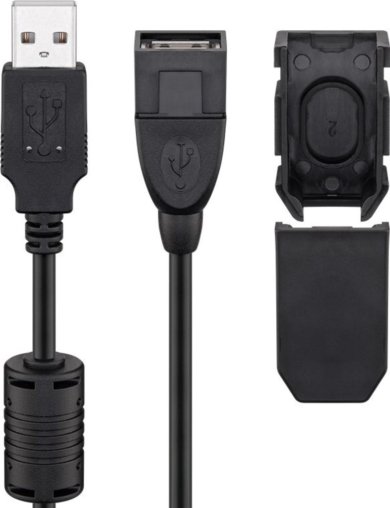 Goobay 93284, 2 m, USB A, USB A, USB 2.0, Samec/samice, Obrázek produktu 