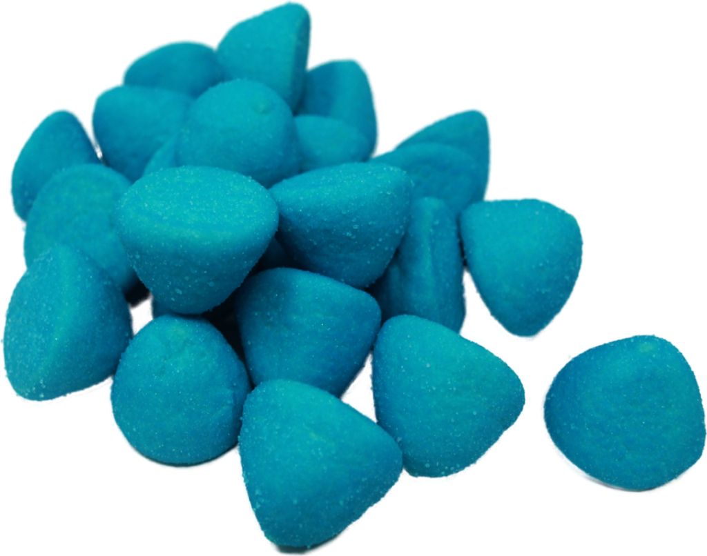 Mellow Speckbälle blau große gezuckerte Schaumzuckerbälle Produktbild 