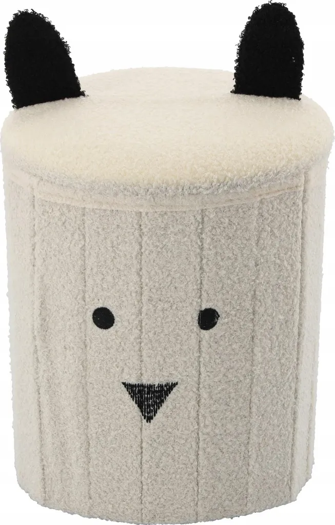 Sgabello per bambini MADOX - bianco / nero