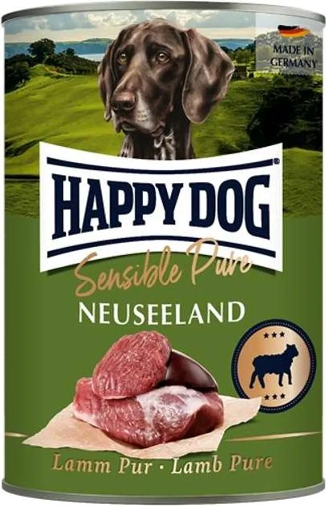 HappyDog 400gx6 Sensitive Agnello Puro della Nuova Zelanda