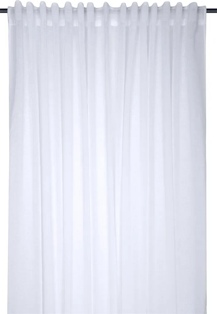 Rideau blanc MADRID en tissu lourd 290x260 cm isolant thermique