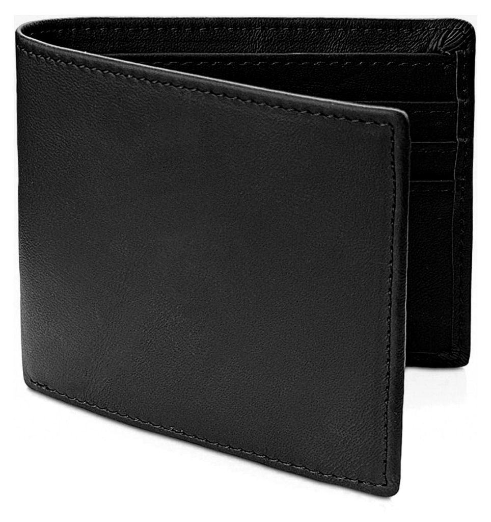 Bifold Geldbörsen für Männer, RFID-blockierende Geldbörse aus Kunstleder, minimalistische Geldbörse, leichte Herren Geldbörse für Arbeit und...