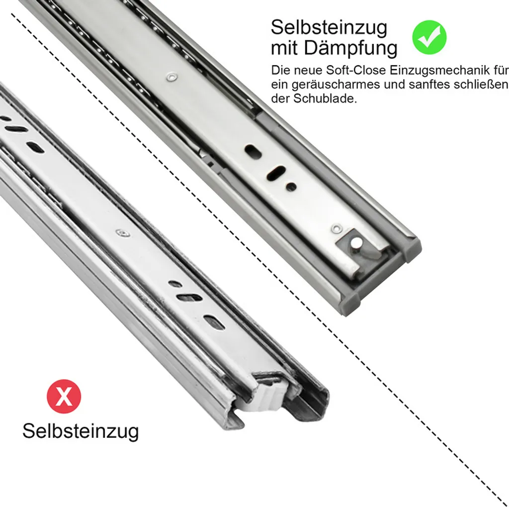 Guide Soft-Close Jopassy 350mm: Trasforma i Tuoi Mobili Vecchi - 6