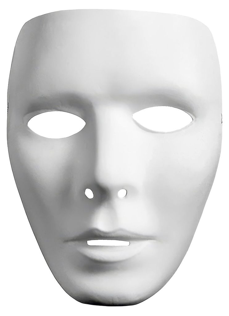 Neutralmaske Gesicht Mann - für Karneval Produktbild 