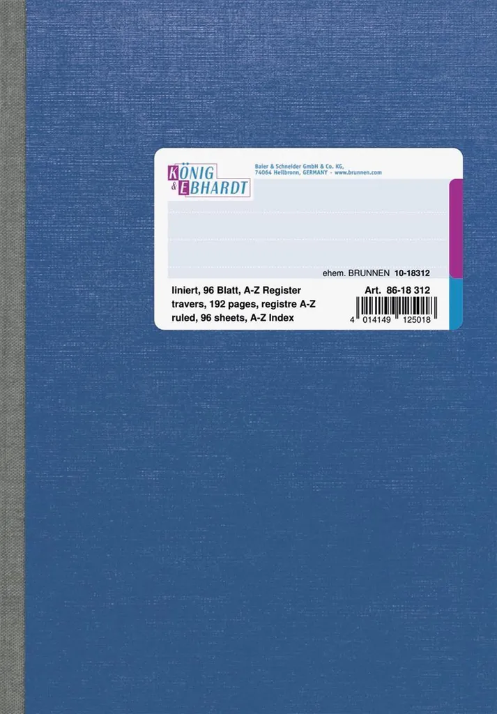 Pack 5 carnets A5 König & Ebhardt 8618312 pour organiser vos notes pro