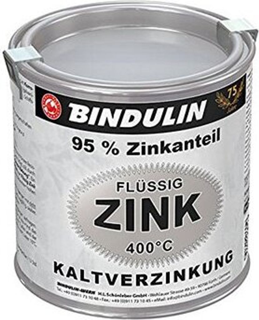 Bindulin Flüssig Zink Silber 95 Prozent Zinkanteil Produktbild 1