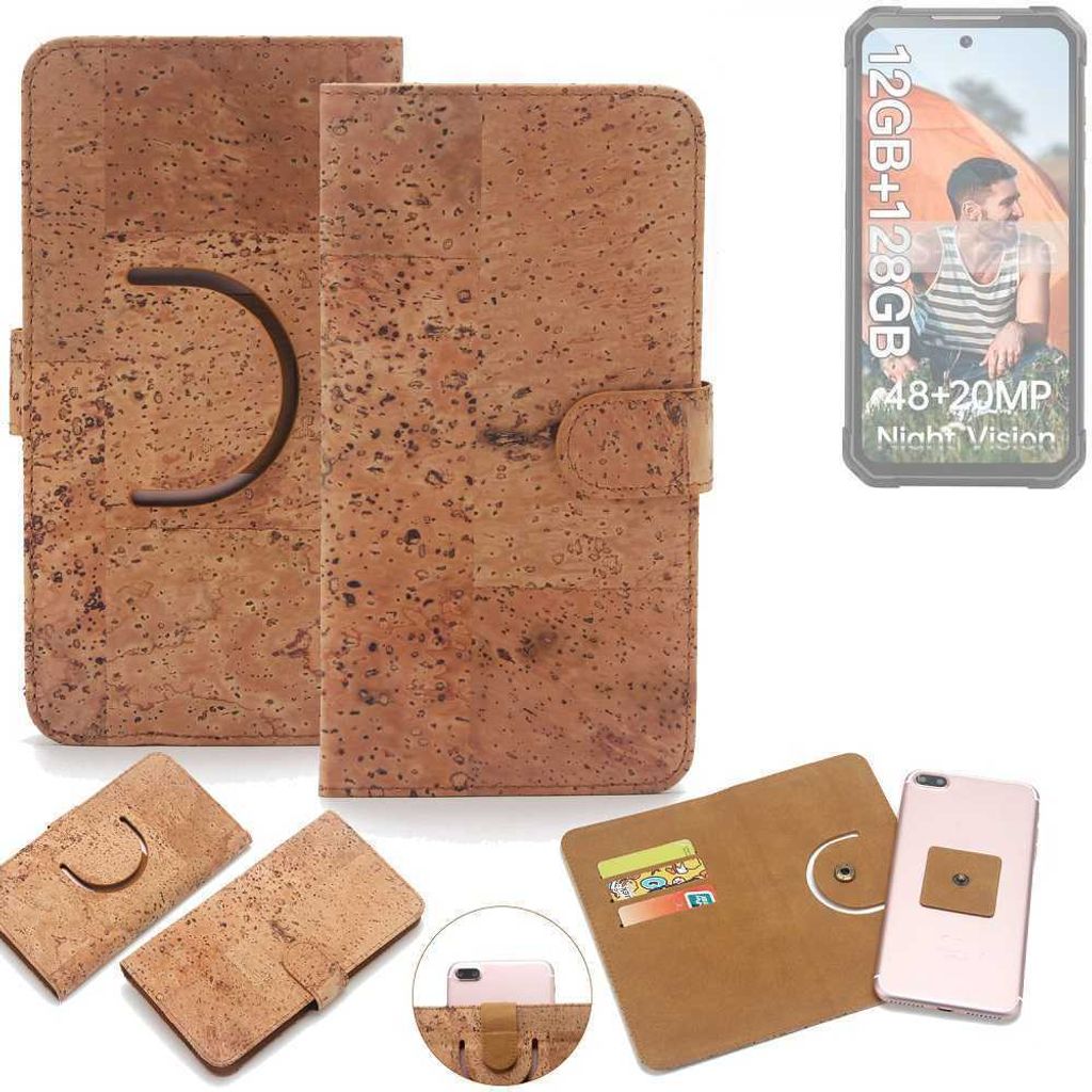 K-S-Trade Handy-Hülle Schutz-Hülle kompatibel mit iiiF150 Air1 Pro Handyhülle Schutzhülle Korkhülle Kork-Hülle 1x