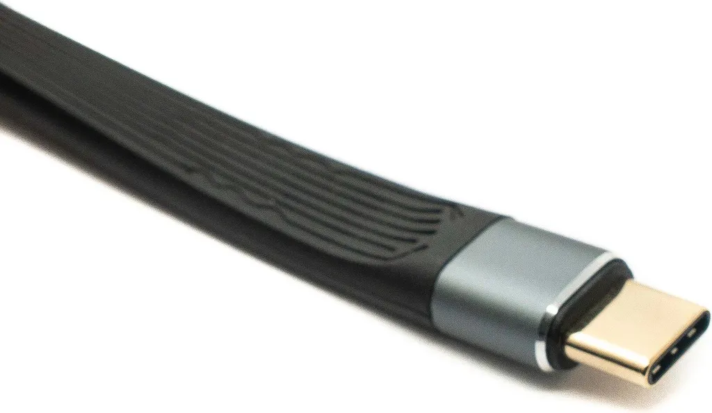 Cavo USB-C Piatto SYSTEM-S 20cm 10Gbps 100W PD - Carica Ultra Rapida - 4
