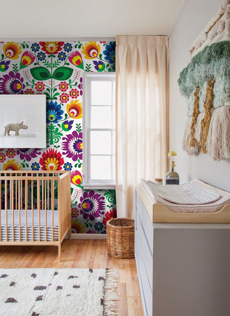 Coloray Fototapete 208x146 cm Vlies-Fototapete - Floral polnisch
