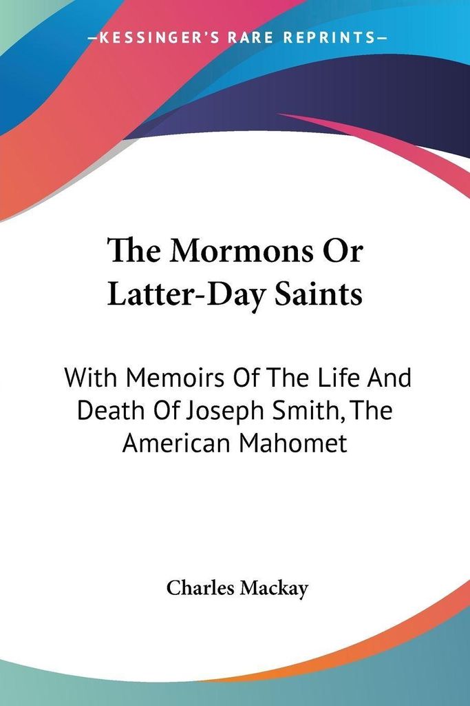 The Mormons Or Latter-Day Saints
