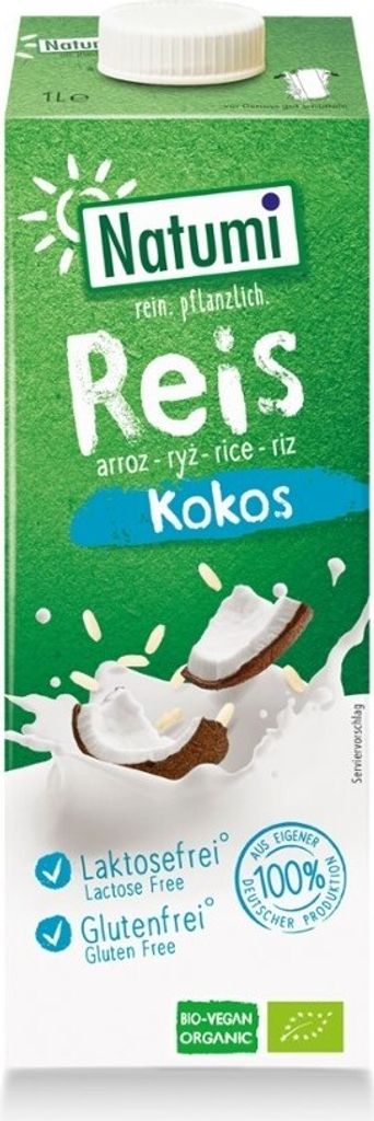 Ryžový A Kokosový Nápoj Bez Pridaného Cukru, Bezlepkový,1 L Obrázok produktu 2