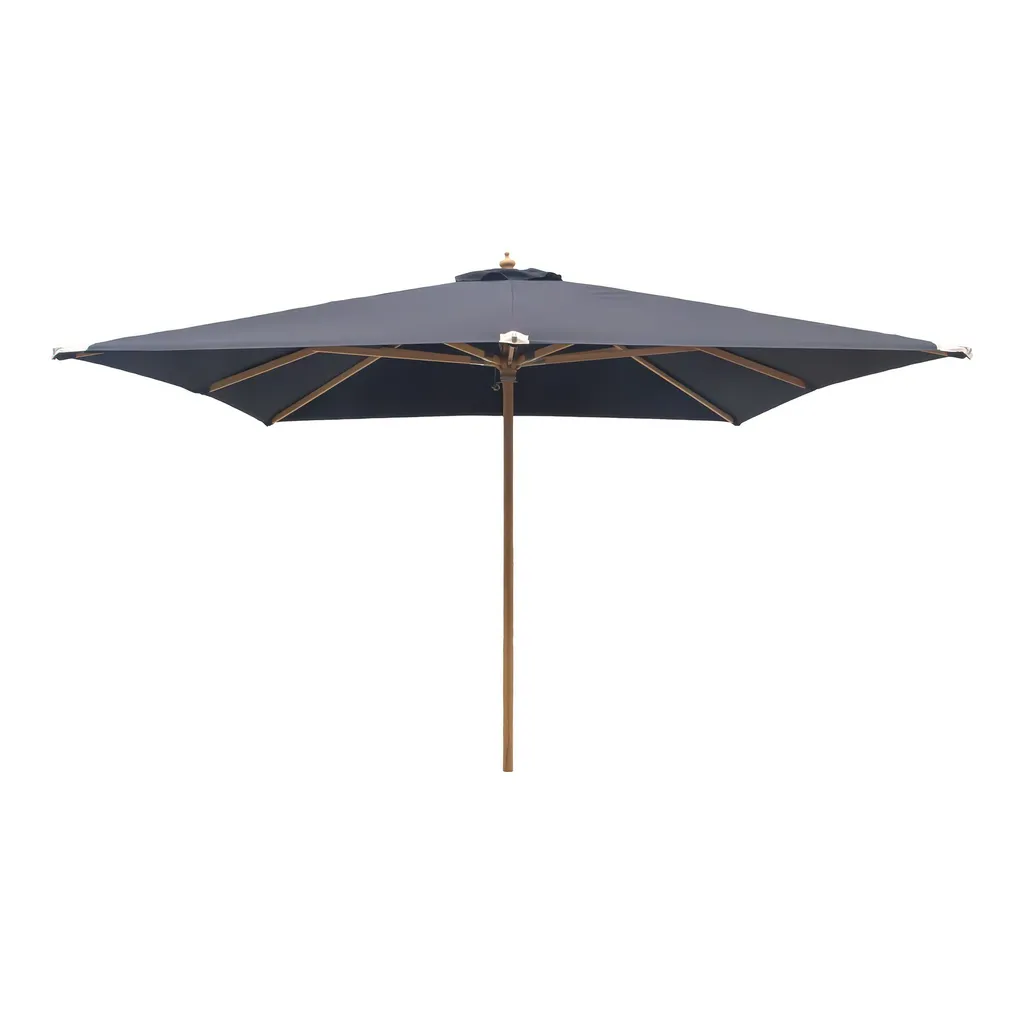 Parasol Orlando 300cm noir avec toile haute protection UV et mât alu