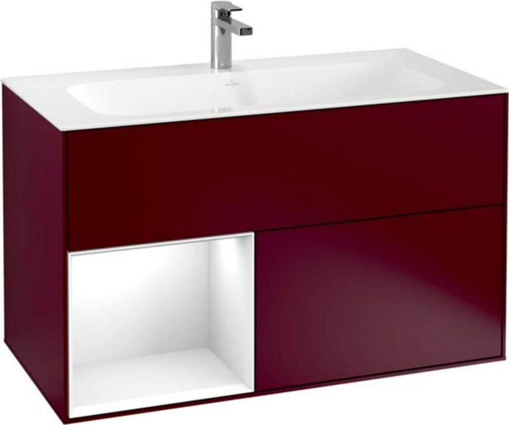 Villeroy & Boch V&B Waschtischunterschrank FINION 996x591x498 Reg gls wh/Peony