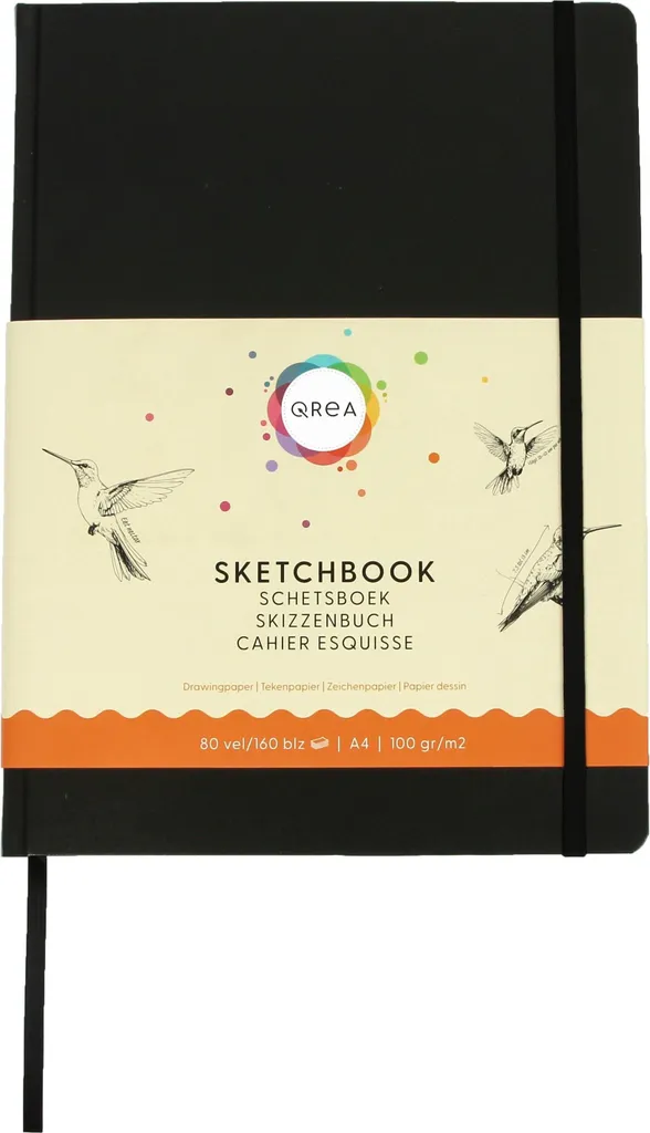 Carnet de dessin A4 pour croquis et esquisses - Pack 20 blocs Qrea