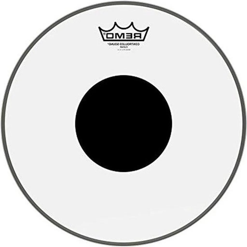 Peau de Tambour 12 Pouces Sound Clear avec Point Noir pour Batterie
