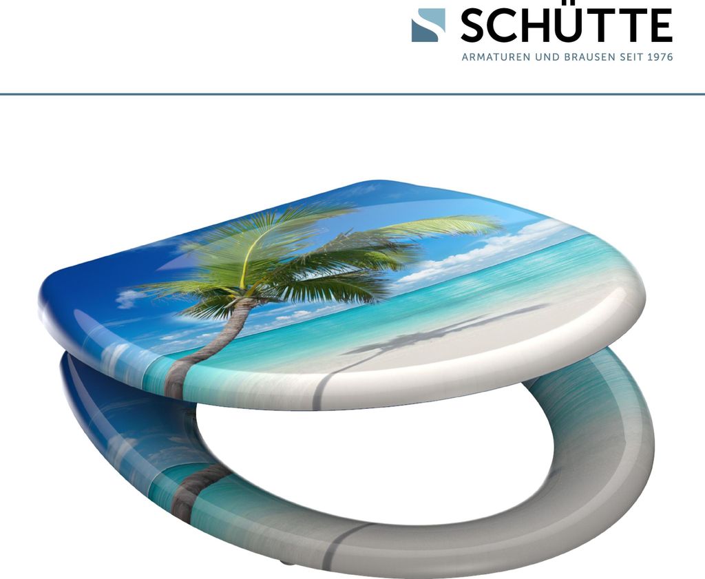 SCHÜTTE WC Sitz CARRIBEAN, Duroplast Toilettendeckel mit Produktbild 8