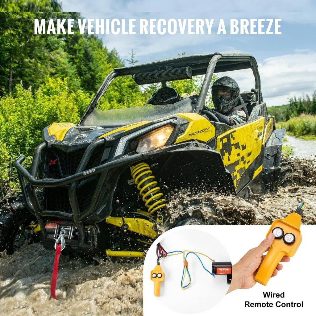 Treuil Électrique 2000 lb : Ne Restez Plus Jamais Bloqué en Quad