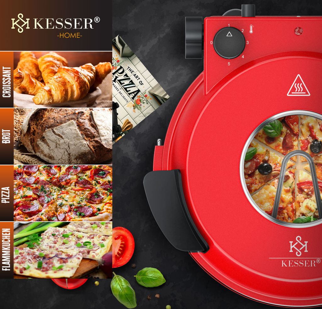 KESSER® PizzaOfen elektrisch bis 400 Grad Kaufland.de