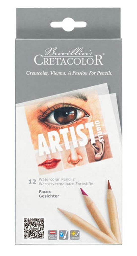 Cretacolor Aquarellstifte - Buntstifte, Hautfarben, 12-teilig