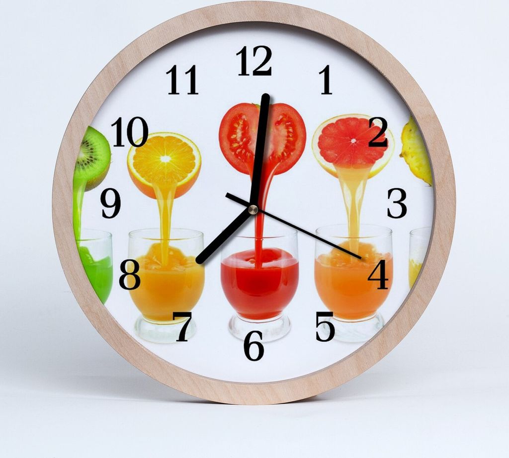Holzuhr 30fi cm wanduhr - Fruchtsaft-Cocktail