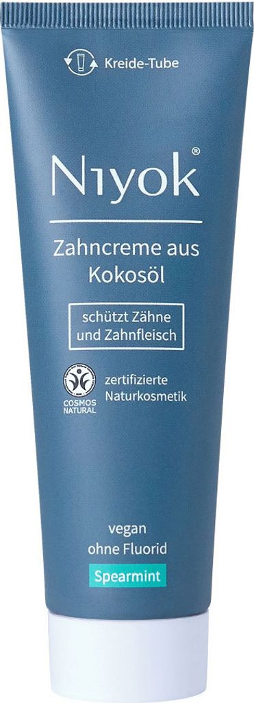Niyok Bio-Kokosnussöl und grüne Minze Zahnpasta
