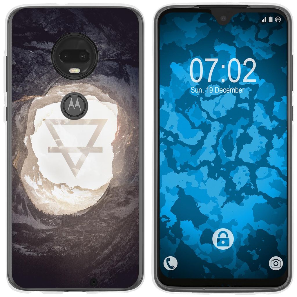 PhoneNatic Case kompatibel mit Motorola Moto G7 Plus Silikon-Hülle Element Erde M2