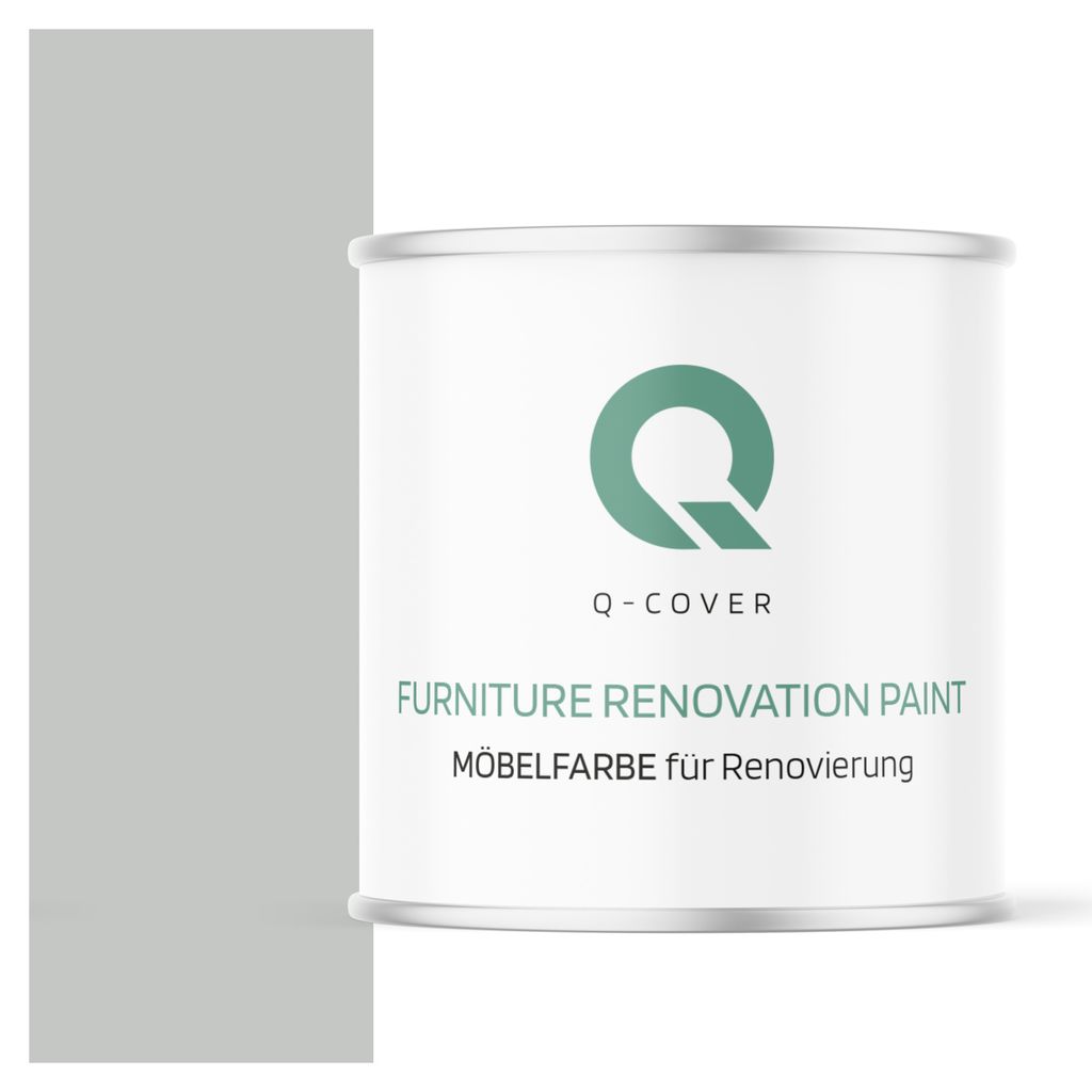 Möbelfarbe Hochglanz | Farbton: Lichtgrau RAL7035 2,5L | Holzfarbe für Möbel & Innenausbau | Deckend, wasserbasiert, kratzfest | Für Küchen, S...
