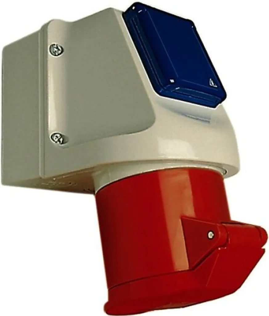 Prise Murale CEE 16A 5 Broches 400V IP44 - Modèle 114 avec Schuko