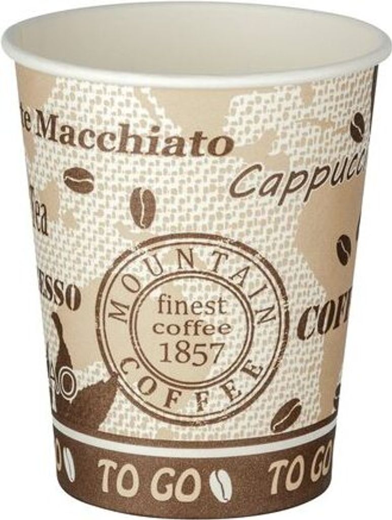 375x Automatenbecher Kaffeebecher 80mm Ø  'Coffee Mountain' Produktbild 