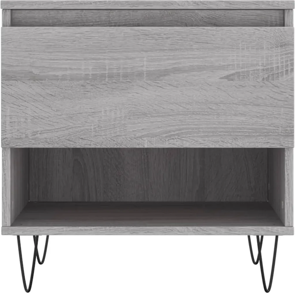 Tavolini Grigio Sonoma Set 2 pz - Design Scandinavo 50x50 cm - 7