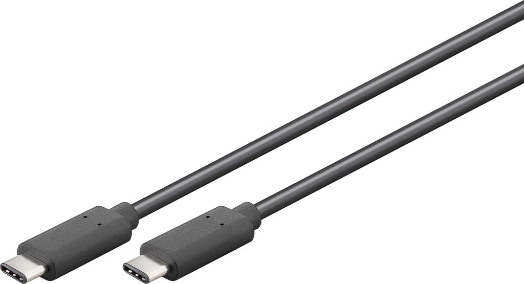 Goobay USB-Kabel 1m schwarz SuperSpeed USB-C 3.2 Gen.1 PD Produktbild 