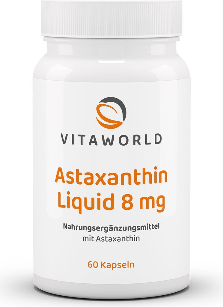 Vitaworld Astaxanthin Liquid 8 mg | 60 Kapseln | Produktbild 
