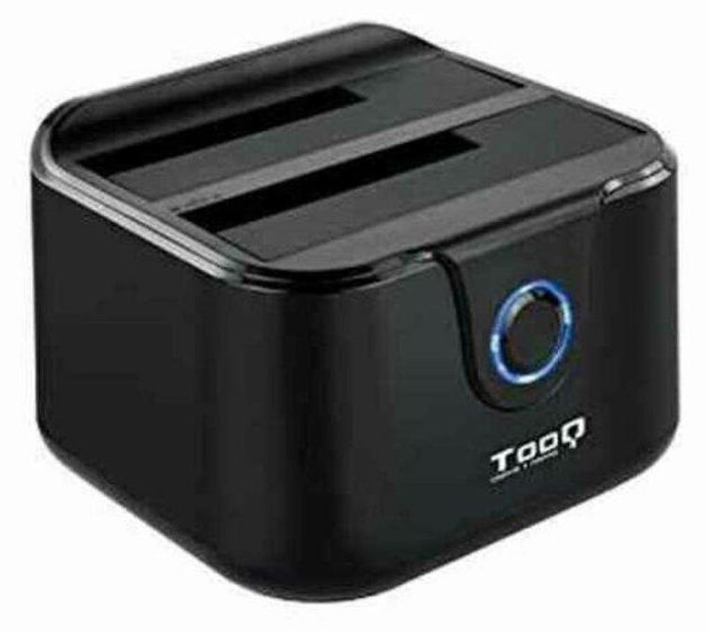 Dual-Dockstation TooQ TQDS-802B 2.5"-3.5" HDD SATA USB 3.0 Schwarz