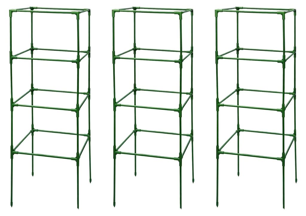 Tomaten-Spalier | Spalier für Pflanzkübel - Stabiles Klettergerüst für Rosen, Pfingstrosen und Gurken im Garten, auf der Terrasse oder im Beet