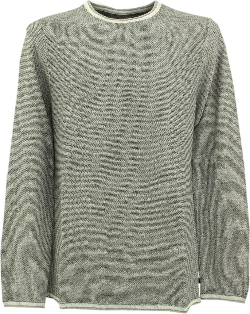 30758 S. Oliver, , Herren Crew Neck Rundhals Pullover Pulli, Mittelstrick, grau meliert, L