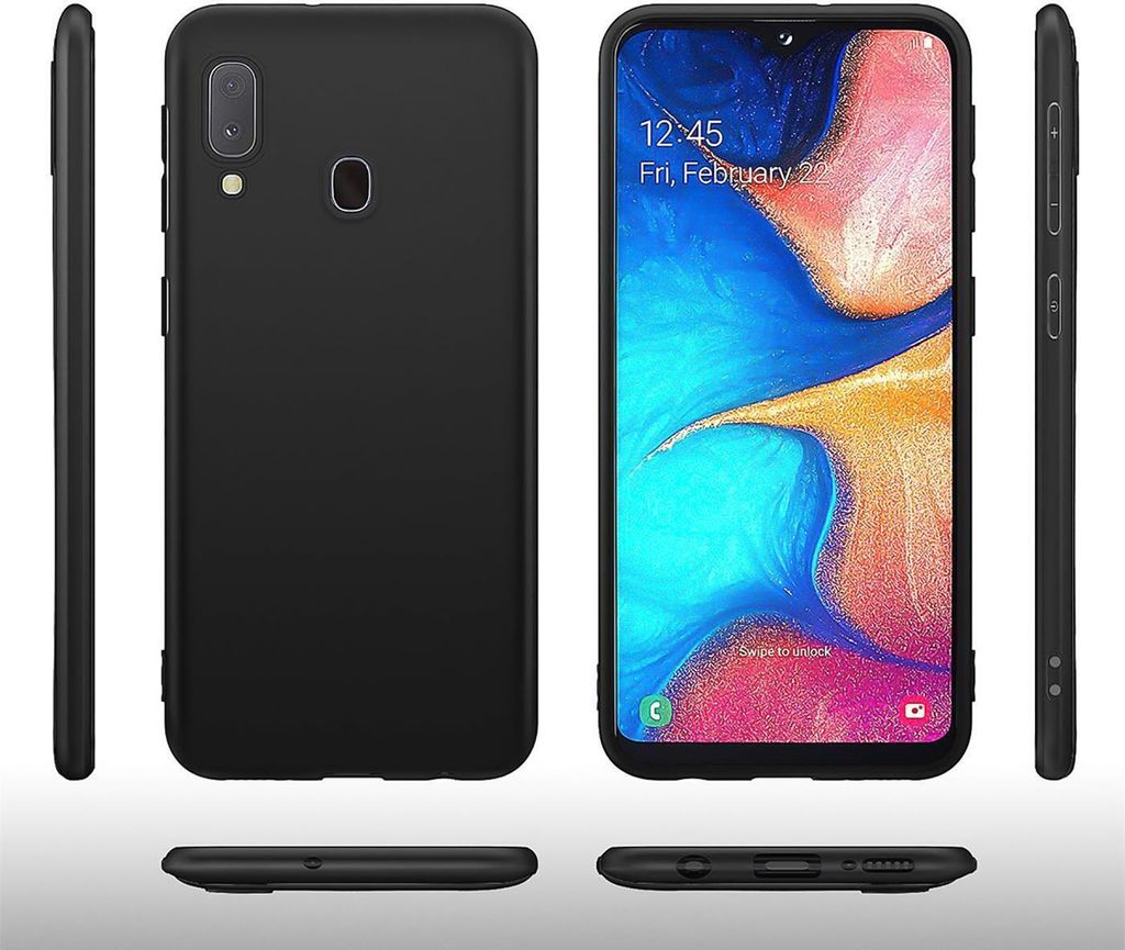 Silikon Hülle für Samsung Galaxy A20e Schutzhülle Matt Produktbild 3