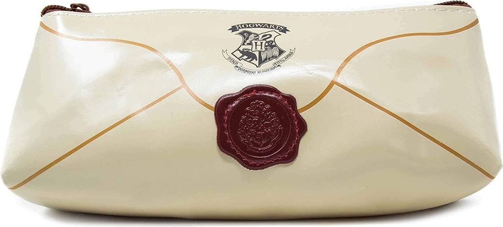 Harry Potter - Brief - Schreibmäppchen "Hogwarts" - Gummi PM1250 (Einheitsgröße) (Beige)