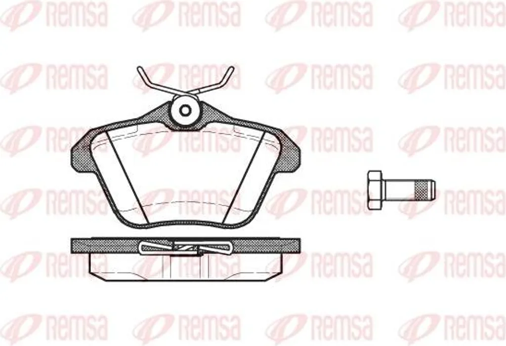 Plaquettes de frein anti-bruit pour Alfa 156 et Lancia Lybra REMSA OE