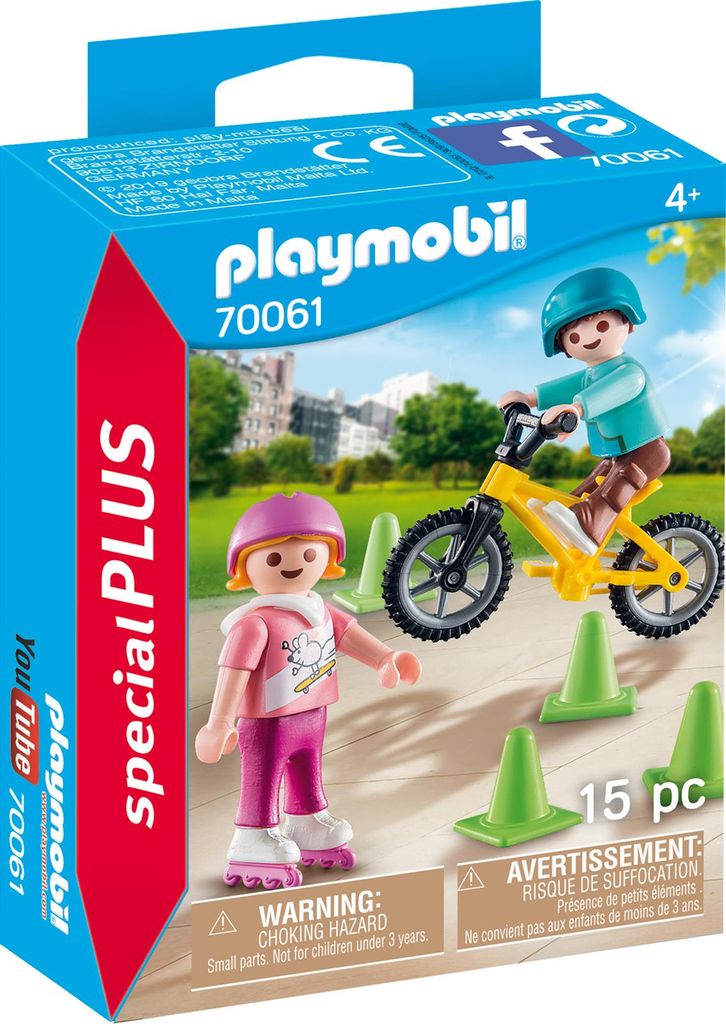Playmobil  Figuren Zubehör   2 x Fahrrad Kinder 