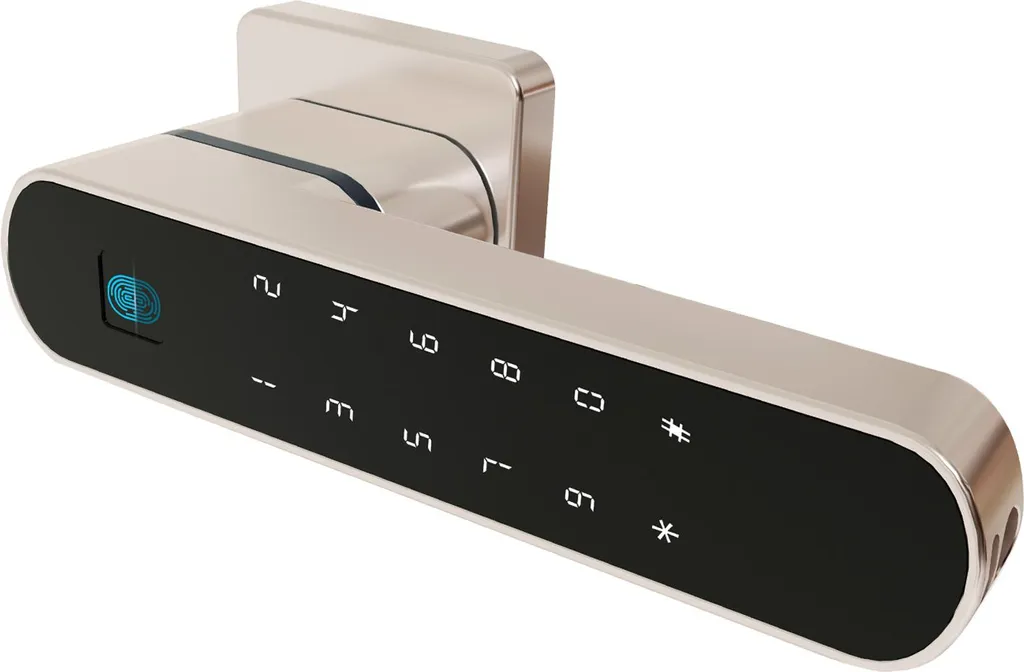 Poignée de Porte Électronique Code et Empreinte pour Chambre et Bureau