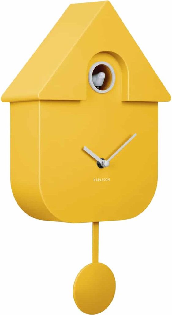 Karlsson - Kuckucksuhr Modern Cuckoo - Gelb - 8.5x21.5x41cm Produktbild 