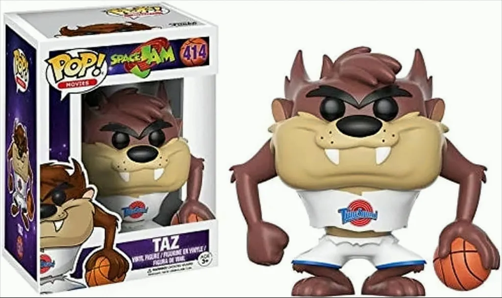 Space Jam Taz 414 Funko Pop - Figurine en Vinyle de Collection Officielle
