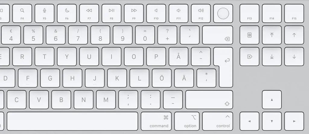 Clavier Apple Magic avec Touch ID et pavé numérique QWERTY Argent