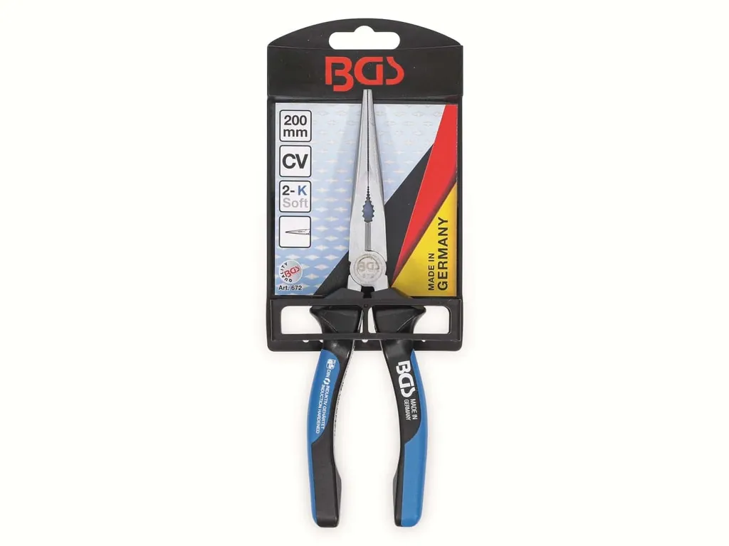 BGS Technic 672: Pinza a Becchi Lunghi 200mm - Design e Precisione - 4
