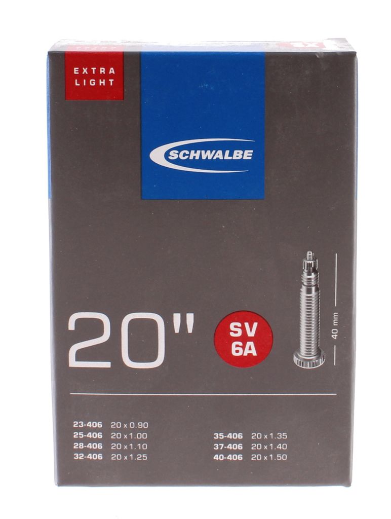 Binnenbanden Schwalbe SV6A 20 (28/40-406), extra licht, Productafbeelding 