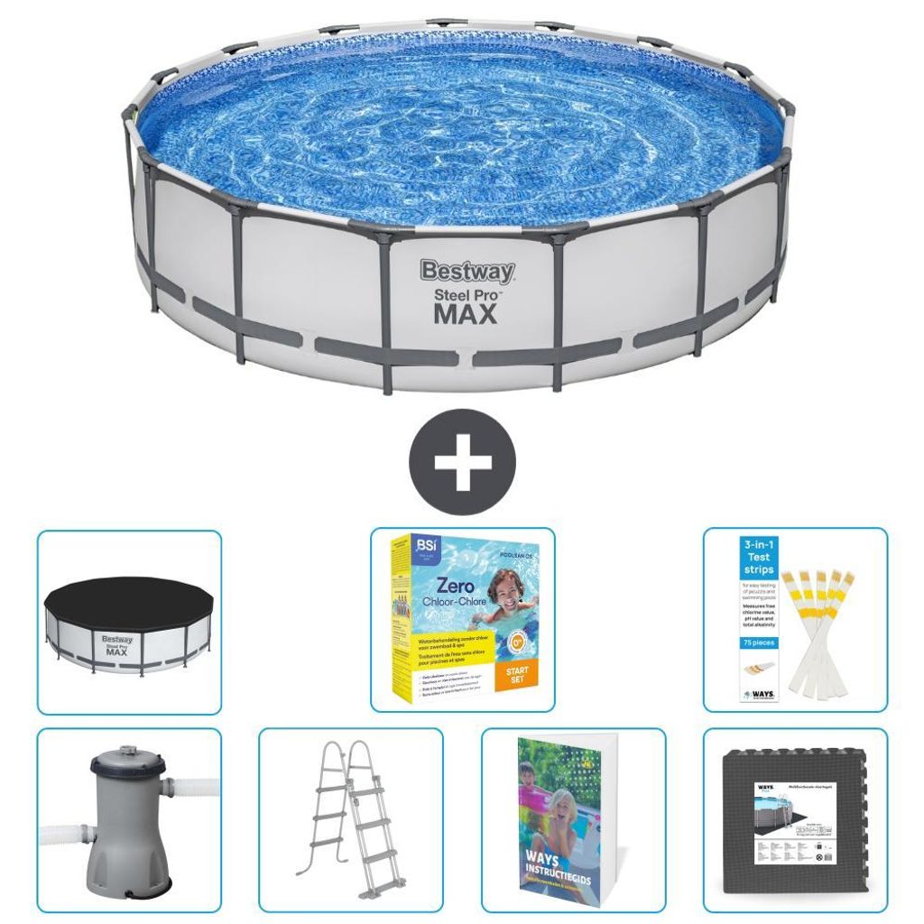 Bestway Steel Pro MAX Rund - 457x122 cm - 8-teilig S607